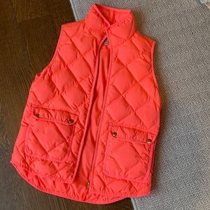 Neon pink jcrew vest